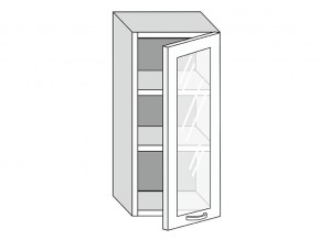 19.40.3 Шкаф настенный (h=913) на 400мм с 1-ой стекл. дверцей в Тобольске - tobolsk.magazinmebel.ru | фото