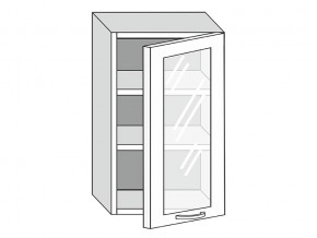 19.50.3 Шкаф настенный (h=913) на 500мм с 1-ой стекл. дверцей в Тобольске - tobolsk.magazinmebel.ru | фото