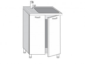 2.60.2мн Шкаф-стол на 600мм под накладную мойку с 2-мя дверцами в Тобольске - tobolsk.magazinmebel.ru | фото