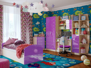 Детская комната Юниор-2 Фиолетовый металлик в Тобольске - tobolsk.magazinmebel.ru | фото - изображение 1
