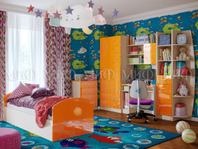 Детская комната Юниор-2 Оранжевый металлик в Тобольске - tobolsk.magazinmebel.ru | фото
