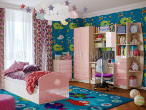 Детская комната Юниор-2 Розовый металлик в Тобольске - tobolsk.magazinmebel.ru | фото