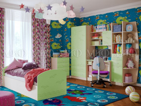 Детская комната Юниор-2 Салатовый в Тобольске - tobolsk.magazinmebel.ru | фото