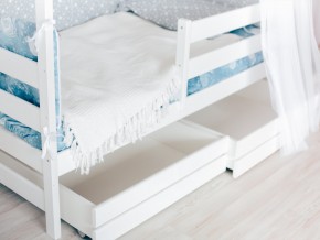 Детская кровать Домик Эко с ящиками белый в Тобольске - tobolsk.magazinmebel.ru | фото - изображение 3