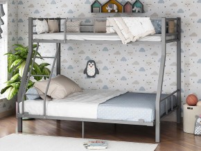 Двухъярусная кровать Гранада-1 140 Серая в Тобольске - tobolsk.magazinmebel.ru | фото - изображение 1