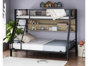 Двухъярусная кровать Гранада-1П 140 черный в Тобольске - tobolsk.magazinmebel.ru | фото - изображение 1