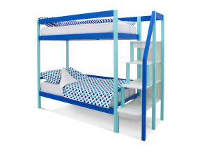 Двухъярусная кровать Svogen мятно-синий в Тобольске - tobolsk.magazinmebel.ru | фото