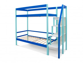 Двухъярусная кровать Svogen мятно-синий в Тобольске - tobolsk.magazinmebel.ru | фото - изображение 2