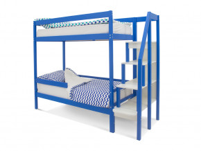 Двухъярусная кровать Svogen с бортиком синий в Тобольске - tobolsk.magazinmebel.ru | фото - изображение 1