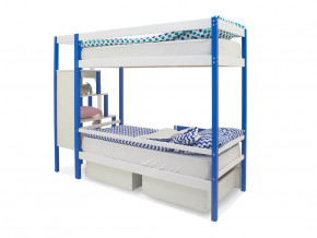 Двухъярусная кровать Svogen с ящиками сине-белый в Тобольске - tobolsk.magazinmebel.ru | фото - изображение 5