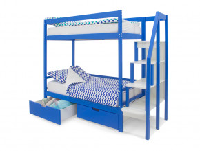 Двухъярусная кровать Svogen с ящиками синий в Тобольске - tobolsk.magazinmebel.ru | фото - изображение 2