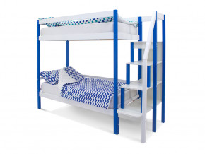 Двухъярусная кровать Svogen сине-белый в Тобольске - tobolsk.magazinmebel.ru | фото