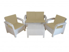 Комплект уличной мебели Yalta Premium Terrace Set белый в Тобольске - tobolsk.magazinmebel.ru | фото