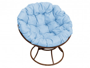 Кресло Папасан без ротанга голубая подушка в Тобольске - tobolsk.magazinmebel.ru | фото