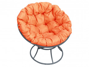 Кресло Папасан без ротанга оранжевая подушка в Тобольске - tobolsk.magazinmebel.ru | фото