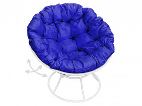 Кресло Папасан пружинка без ротанга синяя подушка в Тобольске - tobolsk.magazinmebel.ru | фото - изображение 1