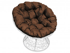 Кресло Папасан с ротангом коричневая подушка в Тобольске - tobolsk.magazinmebel.ru | фото - изображение 1