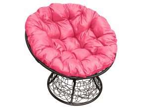 Кресло Папасан с ротангом розовая подушка в Тобольске - tobolsk.magazinmebel.ru | фото - изображение 1