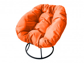 Кресло Пончик без ротанга оранжевая подушка в Тобольске - tobolsk.magazinmebel.ru | фото