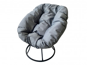 Кресло Пончик без ротанга серая подушка в Тобольске - tobolsk.magazinmebel.ru | фото