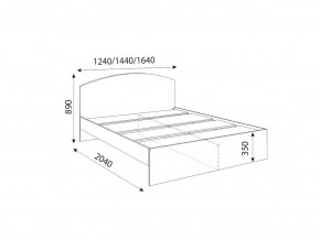 Кровать 1200R Осло модуль М08 с настилами Лайт Кашемир в Тобольске - tobolsk.magazinmebel.ru | фото - изображение 2