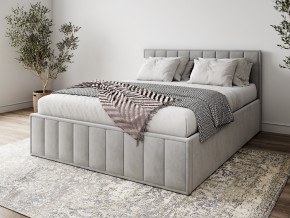 Кровать 1400 Лана серый велюр в Тобольске - tobolsk.magazinmebel.ru | фото
