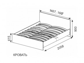 Кровать 1600х2000 ортопедическое основание в Тобольске - tobolsk.magazinmebel.ru | фото