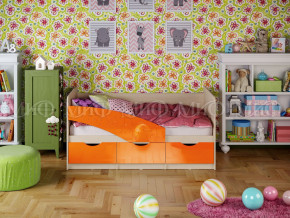 Кровать Бабочки 1800 Оранжевый металлик в Тобольске - tobolsk.magazinmebel.ru | фото