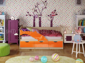 Кровать Дельфин-1 1600 Оранжевый металлик в Тобольске - tobolsk.magazinmebel.ru | фото - изображение 1