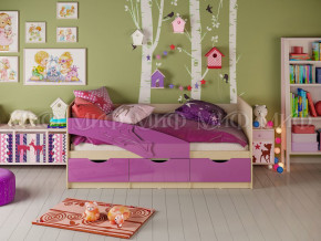 Кровать Дельфин 1600 Фиолетовый металлик в Тобольске - tobolsk.magazinmebel.ru | фото