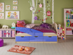 Кровать Дельфин 1600 Синий металлик в Тобольске - tobolsk.magazinmebel.ru | фото - изображение 1