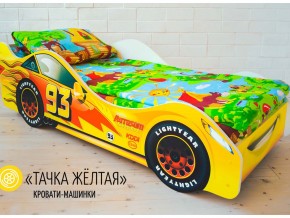 Кровать детская машина Тачка Желтая в Тобольске - tobolsk.magazinmebel.ru | фото