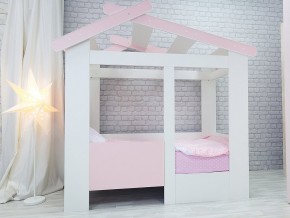 Кровать детская Теремок без ящика розовая в Тобольске - tobolsk.magazinmebel.ru | фото - изображение 1