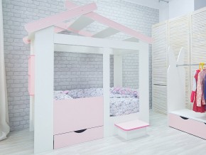 Кровать детская Теремок без ящика розовая в Тобольске - tobolsk.magazinmebel.ru | фото - изображение 2