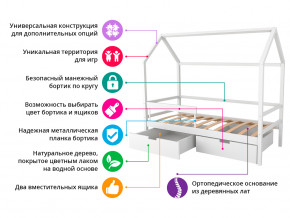 Кровать-домик Svogen с фото с ящиками и бортиком графит/мишки в Тобольске - tobolsk.magazinmebel.ru | фото - изображение 2