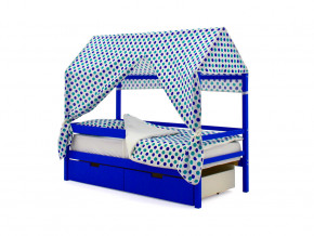 Кровать-домик Svogen с ящиками и бортиком синий в Тобольске - tobolsk.magazinmebel.ru | фото - изображение 5