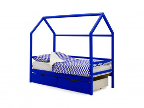 Кровать-домик Svogen с ящиками синий в Тобольске - tobolsk.magazinmebel.ru | фото - изображение 1