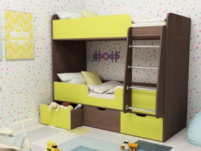 Кровать двухъярусная Малыш двойняшка бодега-лайм в Тобольске - tobolsk.magazinmebel.ru | фото - изображение 1