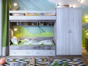Кровать двухъярусная Юта 2 со шкафом в Тобольске - tobolsk.magazinmebel.ru | фото