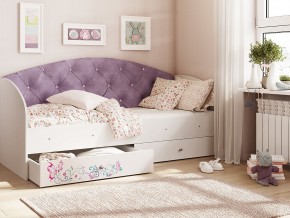 Кровать Эльза Белый-фиолетовый в Тобольске - tobolsk.magazinmebel.ru | фото