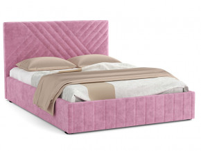 Кровать Гамма 1400 с основанием велюр тенерифе розовый в Тобольске - tobolsk.magazinmebel.ru | фото