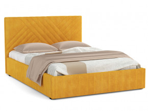 Кровать Гамма 1600 с основанием велюр тенерифе куркума в Тобольске - tobolsk.magazinmebel.ru | фото - изображение 1