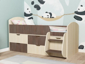 Кровать Малыш-7 Дуб-Бодега в Тобольске - tobolsk.magazinmebel.ru | фото