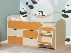 Кровать Малыш-7 Дуб-Оранжевый в Тобольске - tobolsk.magazinmebel.ru | фото