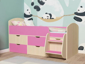 Кровать Малыш-7 Дуб-Розовый в Тобольске - tobolsk.magazinmebel.ru | фото