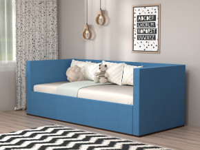 Кровать мягкая с подъёмным механизмом арт. 030 синий в Тобольске - tobolsk.magazinmebel.ru | фото