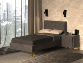 Кровать Рошаль 900 серый в Тобольске - tobolsk.magazinmebel.ru | фото - изображение 2