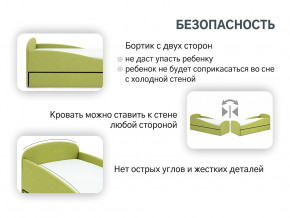 Кровать с ящиком Letmo авокадо (рогожка) в Тобольске - tobolsk.magazinmebel.ru | фото - изображение 12