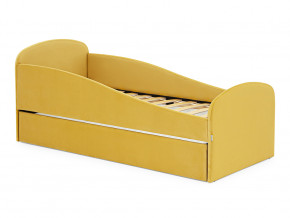 Кровать с ящиком Letmo горчичный (велюр) в Тобольске - tobolsk.magazinmebel.ru | фото - изображение 1