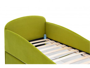 Кровать с ящиком Letmo оливковый (велюр) в Тобольске - tobolsk.magazinmebel.ru | фото - изображение 3